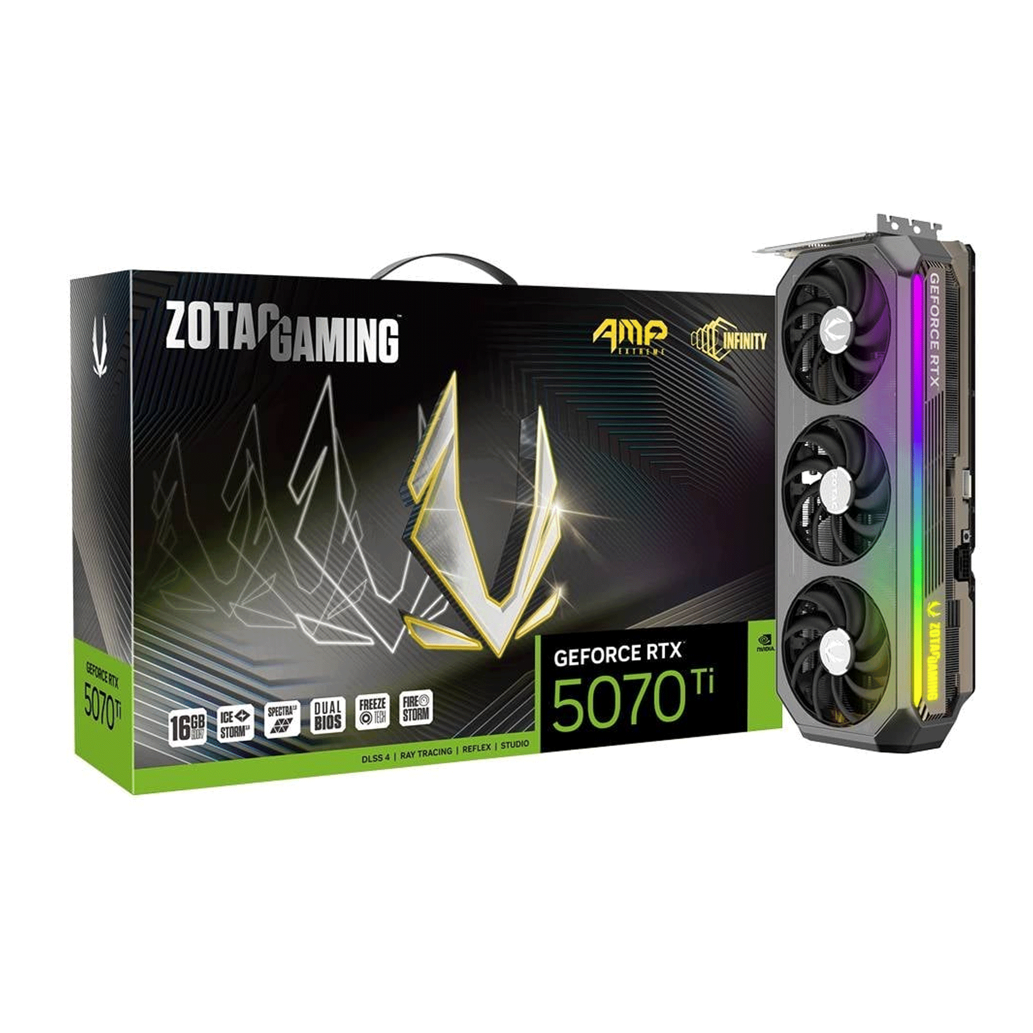 Card màn hình NVIDIA GeForce RTX 5070 Ti ZOTAC AMP Extreme INFINITY | 16GB GDDR7, 8960 CUDA, 750W
