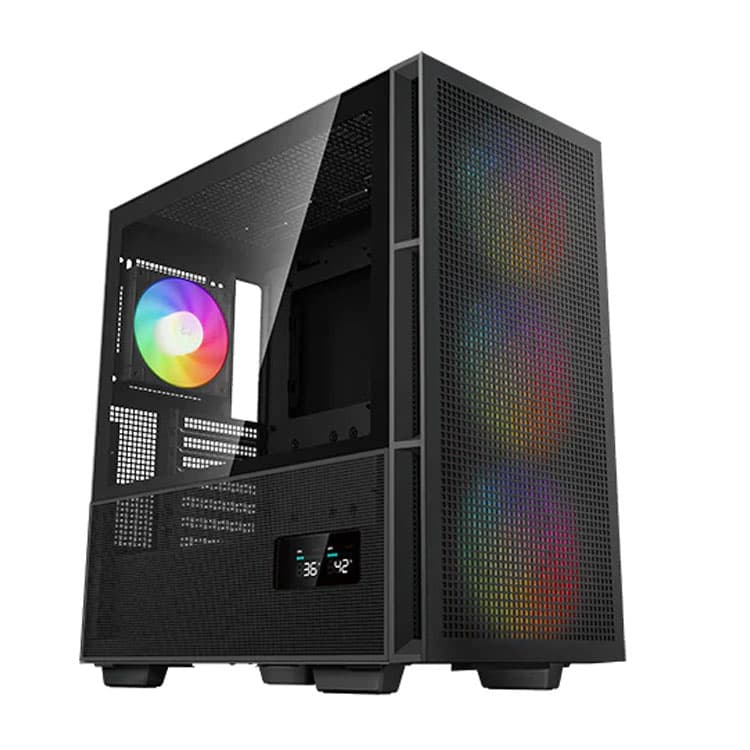 Thùng máy Deepcool CH560 Digital | Kèm sẵn 4 Fan ARGB, Black / White
