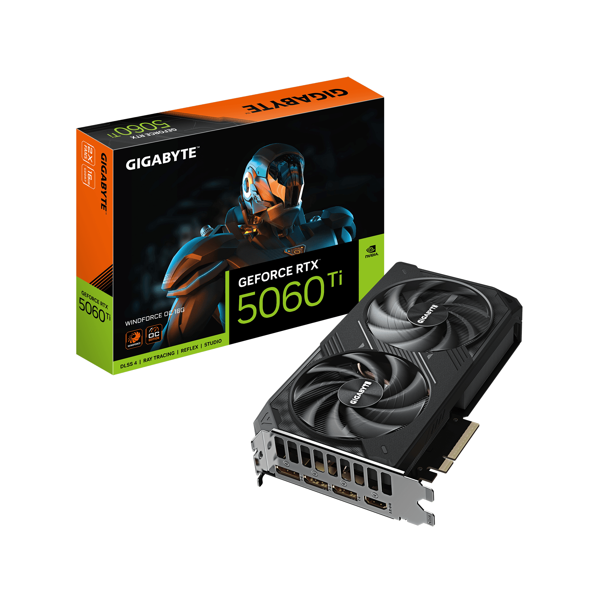 Card màn hình NVIDIA GeForce RTX 5060 Ti Gigabyte WINDFORCE OC | 16GB GDDR7, 4608 CUDA, 650W