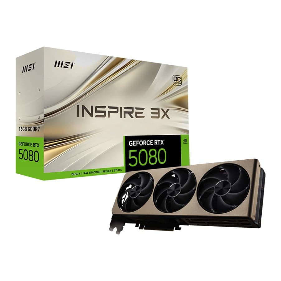 Card màn hình MSI RTX™ 5080 16G INSPIRE 3X OC
