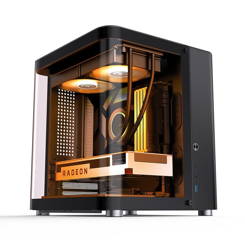 Thùng máy Jonsbo TK-1 2.0 - Đen | Micro ATX