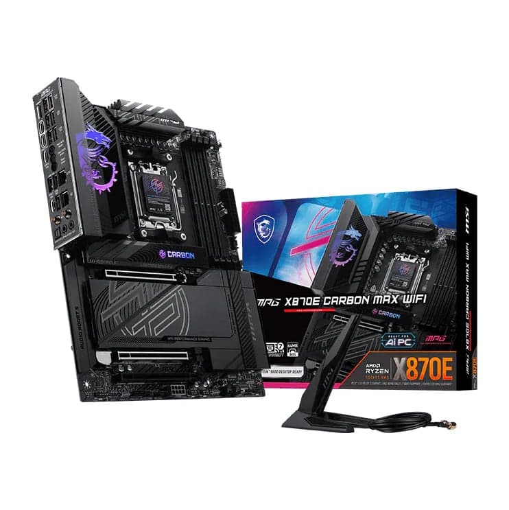 Mainboard (AMD) MSI MPG X870E CARBON MAX WIFI | AM5, ATX, 4 khe DDR5