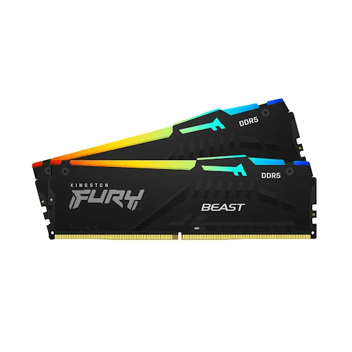 RAM PC Kingston Fury Beast RGB 64GB DDR5 | (2x32GB), 6000MHz, Intel XMP/AMD EXPO KF560C36BBE2AK2-64