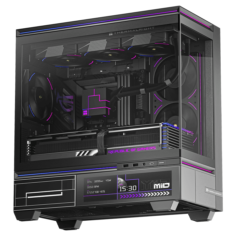 Thùng máy Case Thermalright TL-M10 Vision LCD - Đen