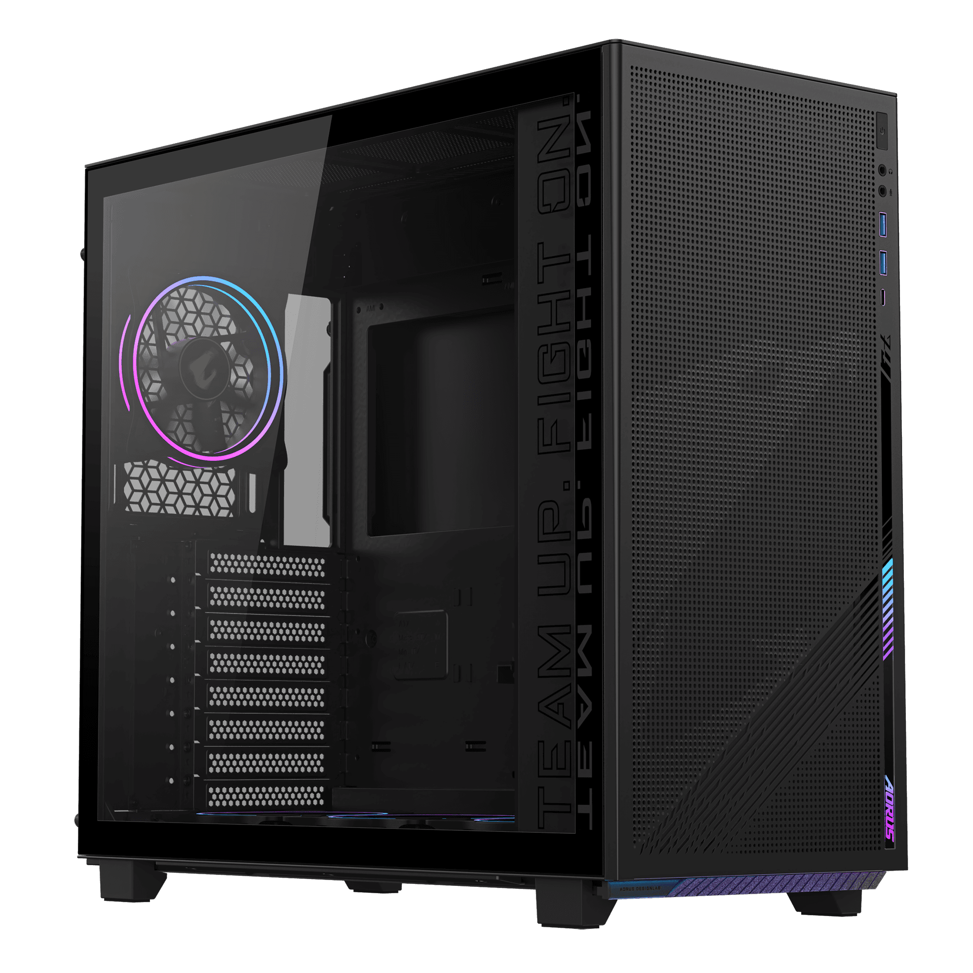 Thùng máy Gigabyte C400 Glass - Black (GB-AC400G)